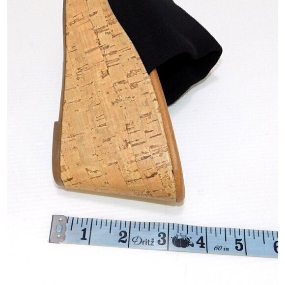 SONOMA Life & Style black textile slip on high heel sandals woman's size 6, NEW! - Picture 8 of 8